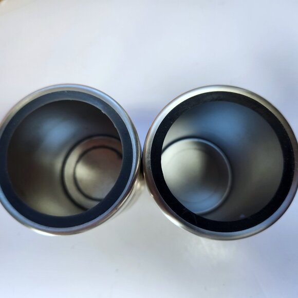 Coors Light Silver Bullet Beer Can Bottle Koozie Coozie Stainless Steel Black 2 - Picture 8 of 9